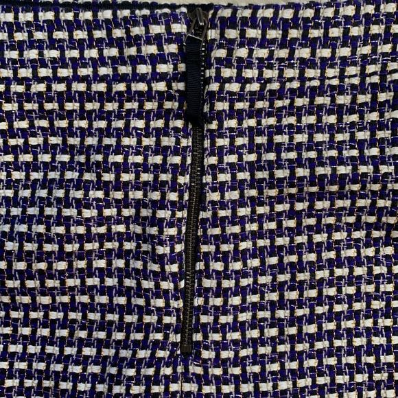 NWOT J. Crew Metallic Tweed Woven Skirt with Back Zipper Size 6 💗 - Picture 4 of 7
